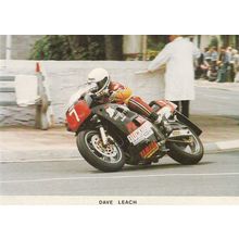 Dave Leach TT Races Motorbike Superbike Isle Of Man Limited Edition Postcard
