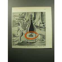 1954 Calvet Wine Ad - National Distillers Products Corp.
