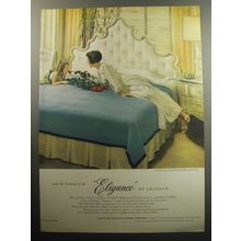 1957 Chatham Blankets Advertisement - and the beauty of its Elegance by Chatham