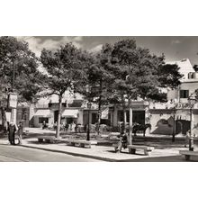 Palma Gomila Square Mallorca Real Photo Postcard