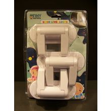 TINY PATROL DOOR SAFETY LEVER LOCK CHILD PROOF EASY INSTALL 6 PACK