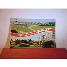 SOUTHSEA, HAMPSHIRE multiview unused postcard by E T W Dennis =