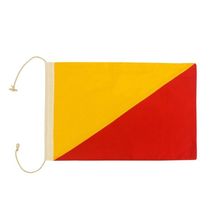Pack Of 2] Letter O Cloth Nautical Alphabet Flag Decoration 20""