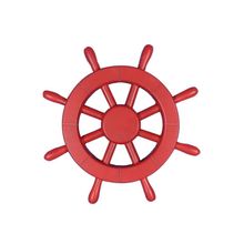 Pack Of 2] Red Decorative Ship Wheel 12""