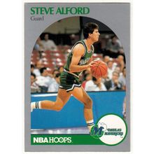 1990-91 Hoops Steve Alford basketball card #81 - Mavericks