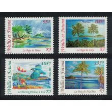 Wallis and Futuna Kingfisher Birds Landscapes 4v 2002 MNH SG#807-810 Sc#559