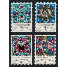 Liechtenstein Pisces Aries Taurus Gemini Signs of the Zodiac 4v 1976 MNH