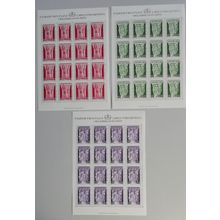 Liechtenstein Christmas Chur Cathedral 3v Sheets 1975 MNH SG#625-627