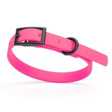 Dog Pet Waterproof Collar - W1/2" x L9"-12" - Passionfruit Pink