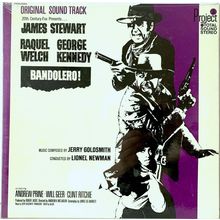 BANDOLERO! original 1968 Jerry Goldsmith gatefold soundtrack record album