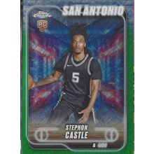2025 TOPPS STADIUM CLUB STEPHON CASTLE RC EMERALD #122 & COUNTDOWN PINK #CC-13