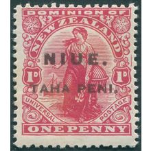 Niue 1917 1d carmine SG21 unused