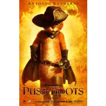 PUSS IN BOOTS (2011) 1 Poster Canvas Movie Film Print A0 A1 A2 A3 A4 A5 A6 Art W