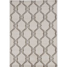 2' X 3' Sand Wavy Line Pattern Accent Rug