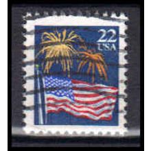 Used 2276 22c U.S. Flag Fine W1029