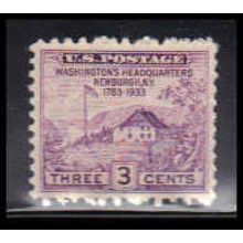 752 3c Washington's Hdqs Fine MNH O4740