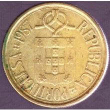 1987 Portugal 5 Escudos Coin