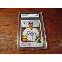 2022 Topps Heritage, Graded Gem Mint 10, WANDER FRANCO Rc, Rays