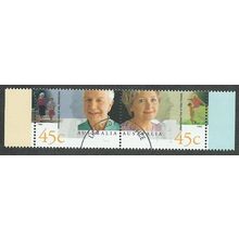 AUS 1999 SE~TE PAIR 45c 'YEAR OF THE OLDER PERSON' FINE USED (EBID40-231)