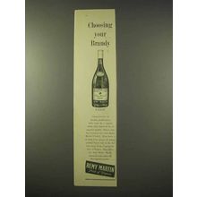 1954 Remy Martin Cognac Ad - Choosing Your Brandy