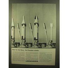 1965 Lockheed A1, A2, A3 Polaris Missiles Ad
