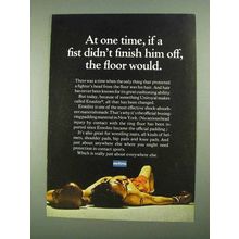 1968 UniRoyal Ensolite Ad - If Fist Didn't Finish Him