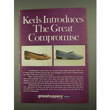1968 UniRoyal Keds Grasshoppers Shoes Ad - Compromise