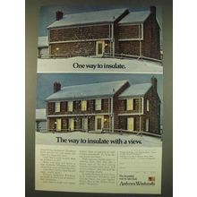 1976 Andersen Windowalls Ad - One Way to Insulate