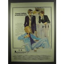 1976 Aquascutum Clothes Ad - Casual to Bowl You Over