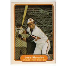 1982 Fleer baseball card 173 Jose Morales- Orioles