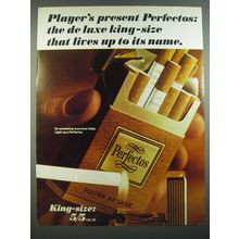 1968 Players Perfectos Cigarettes Advertisement - Player's present Perfectos