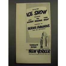 1951 Hotel New Yorker Ad - An all new Ice Show featuring Joan Hyldoft