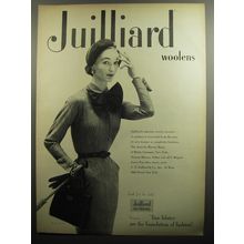 1951 Julliard Woolens Advertisement - Dress by Harvey Berin