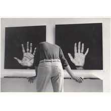 Martine Frank Exposition Paris Giant Hands At Window Photo Postcard