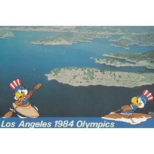 Rowing Lake Casitas Ventura County 1984 Olympic Games Postcard