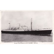 MV Ruahine New Zealand Shipping Company Ship Plain Back Postcard Photo