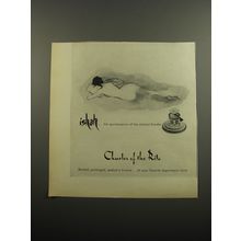 1955 Charles of the Ritz Ishah Perfume Ad - quintessence of the eternal female