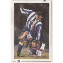 Mark Bright vs Alvin Martin West Ham Football Postcard
