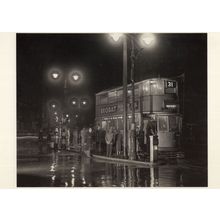 Last Tram Bus From Southampton Row in 1950 Photo Postcard