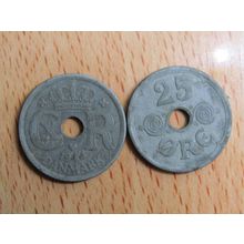 Denmark 1944 25 Ore Coin