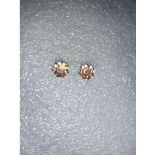 amber jewel pierced earrings brand new size between small and medium