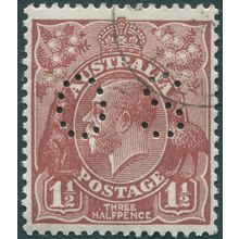 Australia 1930 1½d red-brown Perf 13½x12½ Official SGO102 CTO