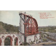 EC947 LAXEY WHEEL, I.O.M. . PRINTED POSTCARD
