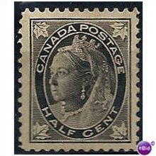 Canada 1897 SG142 1/2c Black Mounted Mint