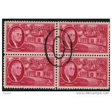 1945 Michel 535 - fine used (o) - block of 4