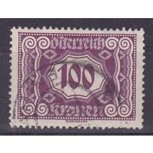 AUSTRIA 1922 POSTAGE DUE 100k USED SG D532