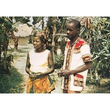 Zaire Newlywed Just Married Newlyweds Africa Photo Fashion Marriage Postcard