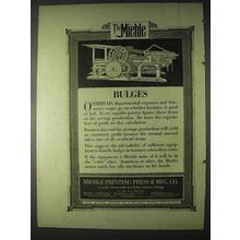 1922 Miehle Printing Press Ad - Bulges