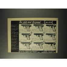 1958 Galesi Pistols Ad - The Sole and Original