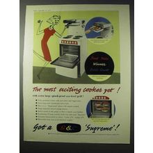 1958 G.E.C. Supreme Cooker Ad - Most Exciting